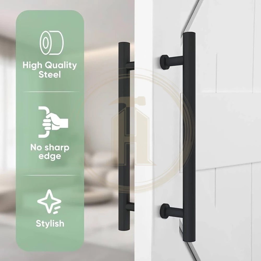 ⁦مقبض ستانليس اسود مط تخريم ٣٠سم طول ٦٠سم⁩ - الصورة ⁦4⁩