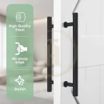 ⁦مقبض ستانليس اسود مط تخريم ٣٠سم طول ٦٠سم⁩ - الصورة ⁦4⁩