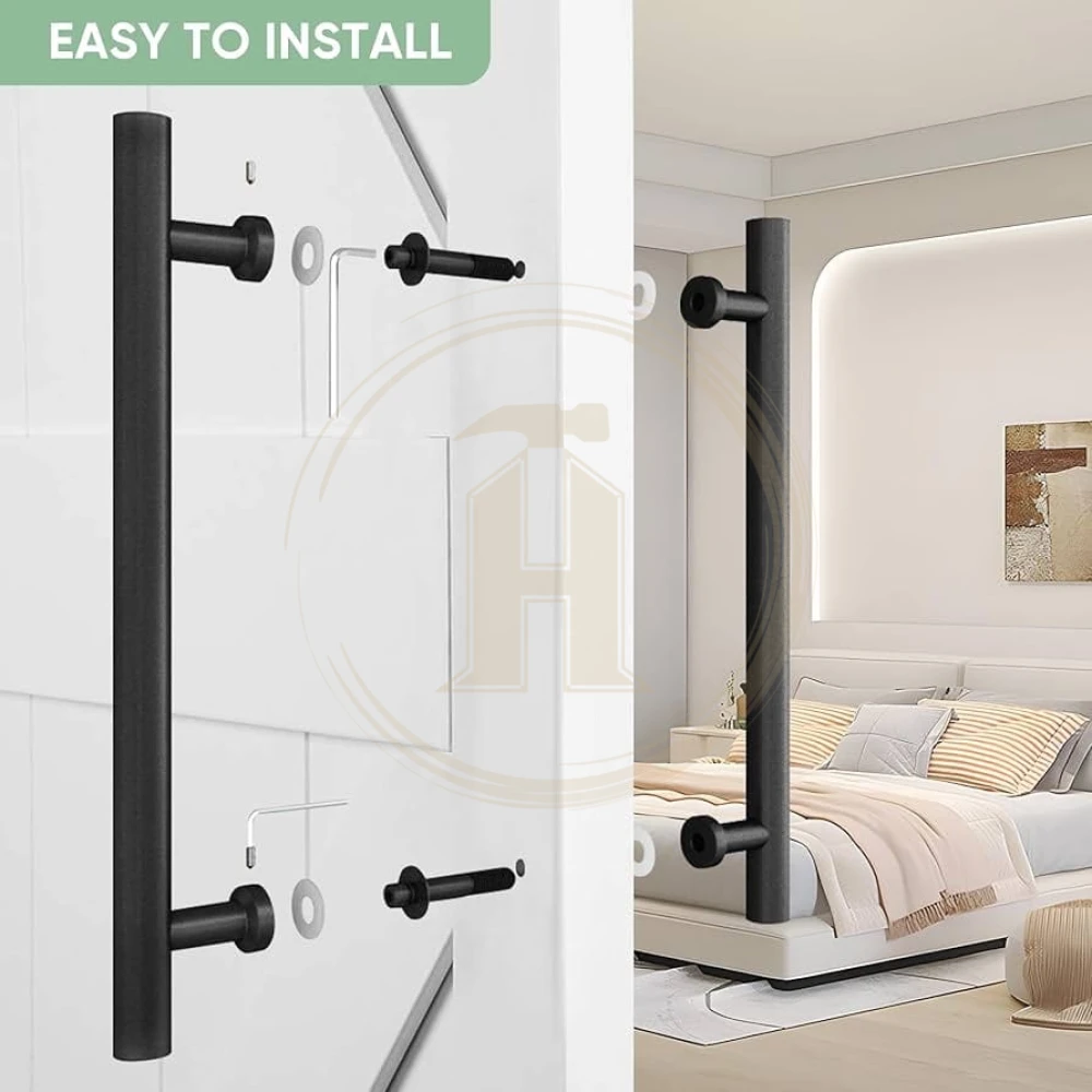 ⁦مقبض ستانليس اسود مط تخريم ٣٠سم طول ٦٠سم⁩ - الصورة ⁦1⁩