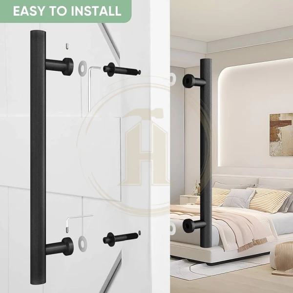 مقبض ستانليس اسود مط تخريم ٣٠سم طول ٦٠سم